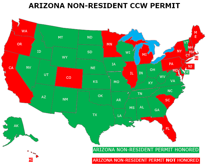 CCW Permit Coverage Maps CCW Permit Instruction