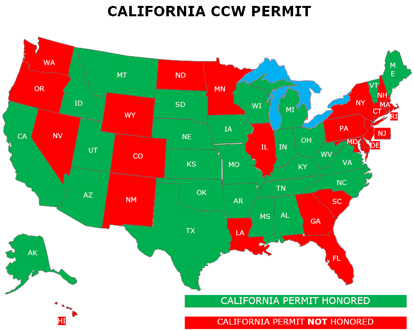 CCW Permit Coverage Maps – CCW Permit Instruction