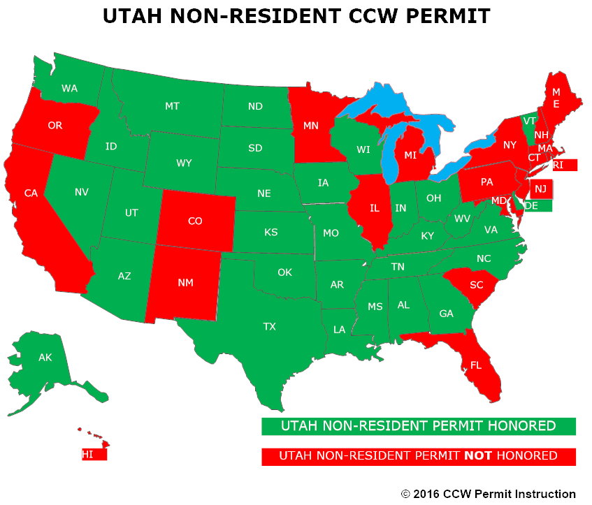 What States Will Concealed Carry Weapons Permit Be Valid? | CCW Permit Instruction